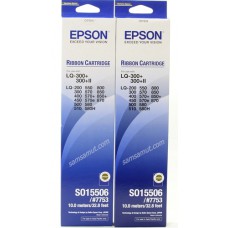 Epson LQ-300 ผ้าหมึกริบบ้อนแท้ และเทียบเท่า S015506 (#7753)   